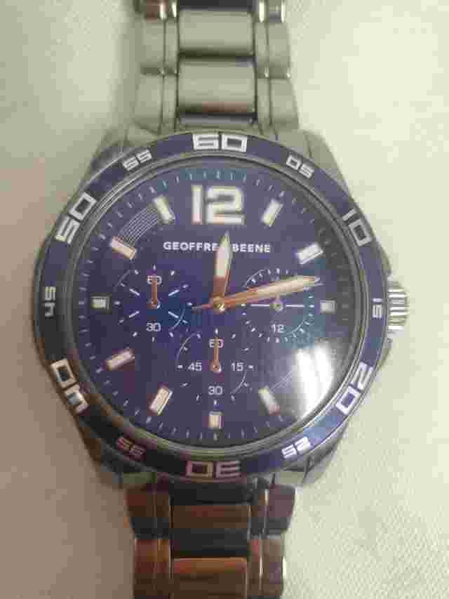 Geoffrey Beene MENS  Watch  Blue Face GB8116GU