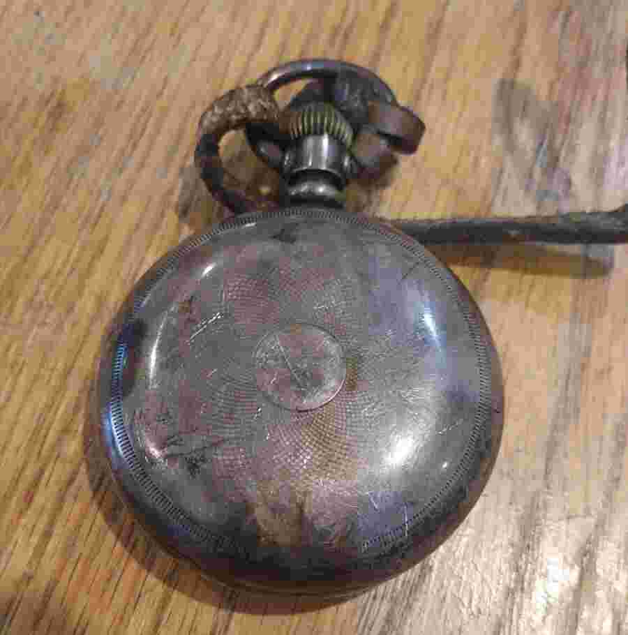 Seth Thomas pocket watch Sterling case estate find not working