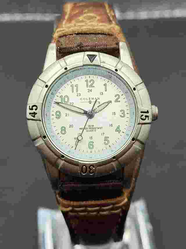 Vintage Coleman Silver-tone Quartz Watch | 3ATM Water Resistant Watch