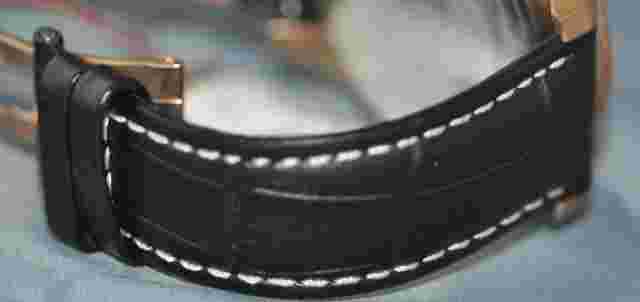 S. Coifman Men's Black Dial Rosegold Case Black Genuine Leather Watch SC0111