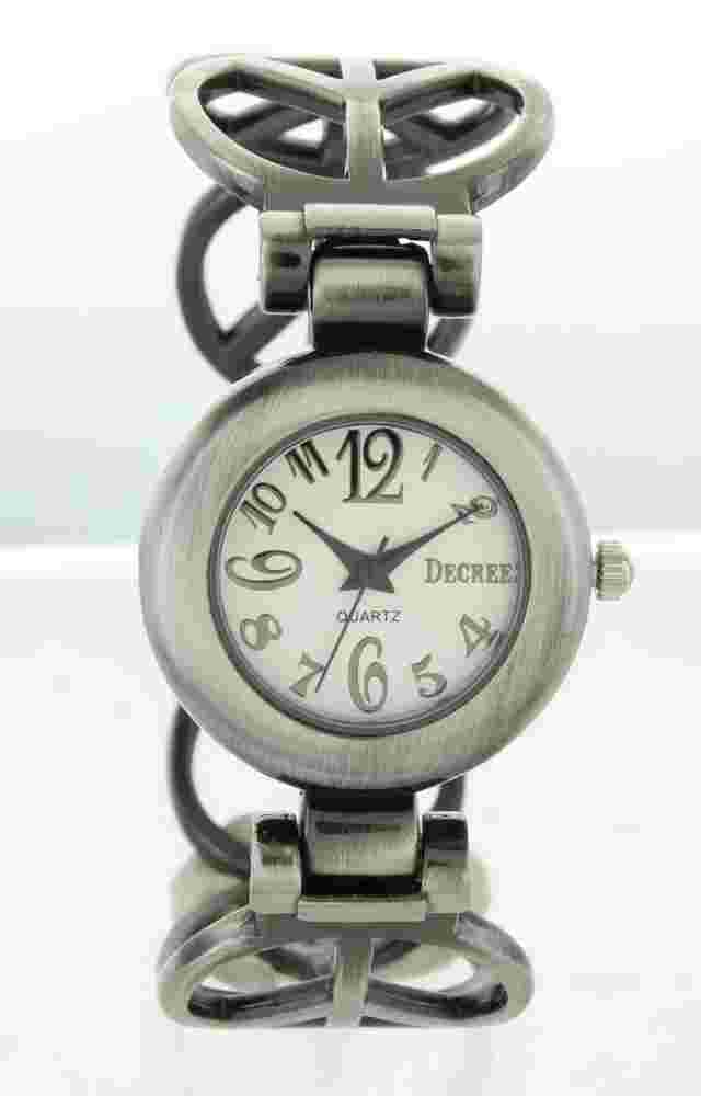 Women’s decree Peace Sign Bangle Watch gun color