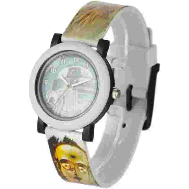 Star Wars Analogue Watch with R2D2 Dial and Strap with R2D2, Chewy and 3CPO