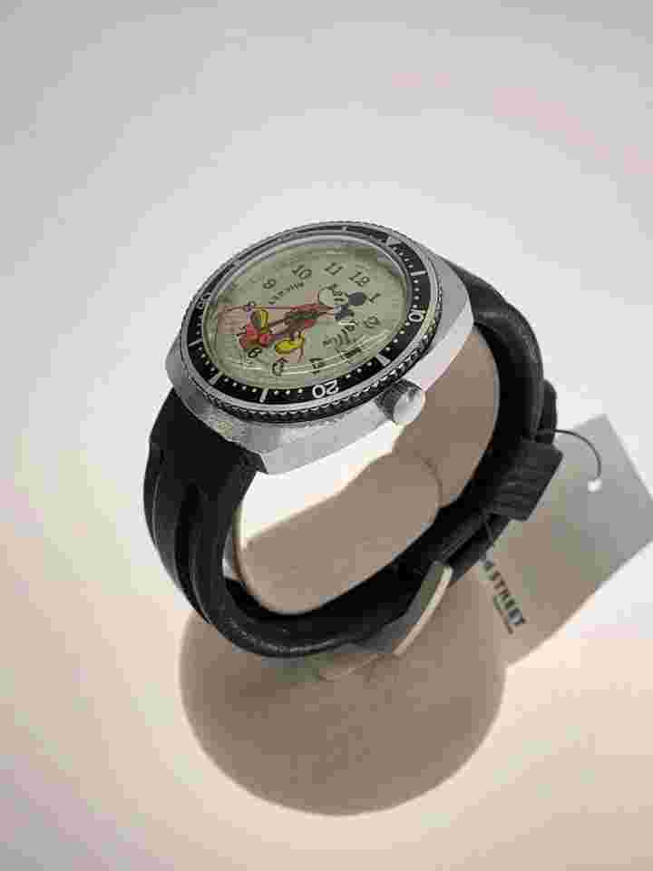 Bradley MICKEY MOUSE Diver type vintage Hand wound watch Analog BL