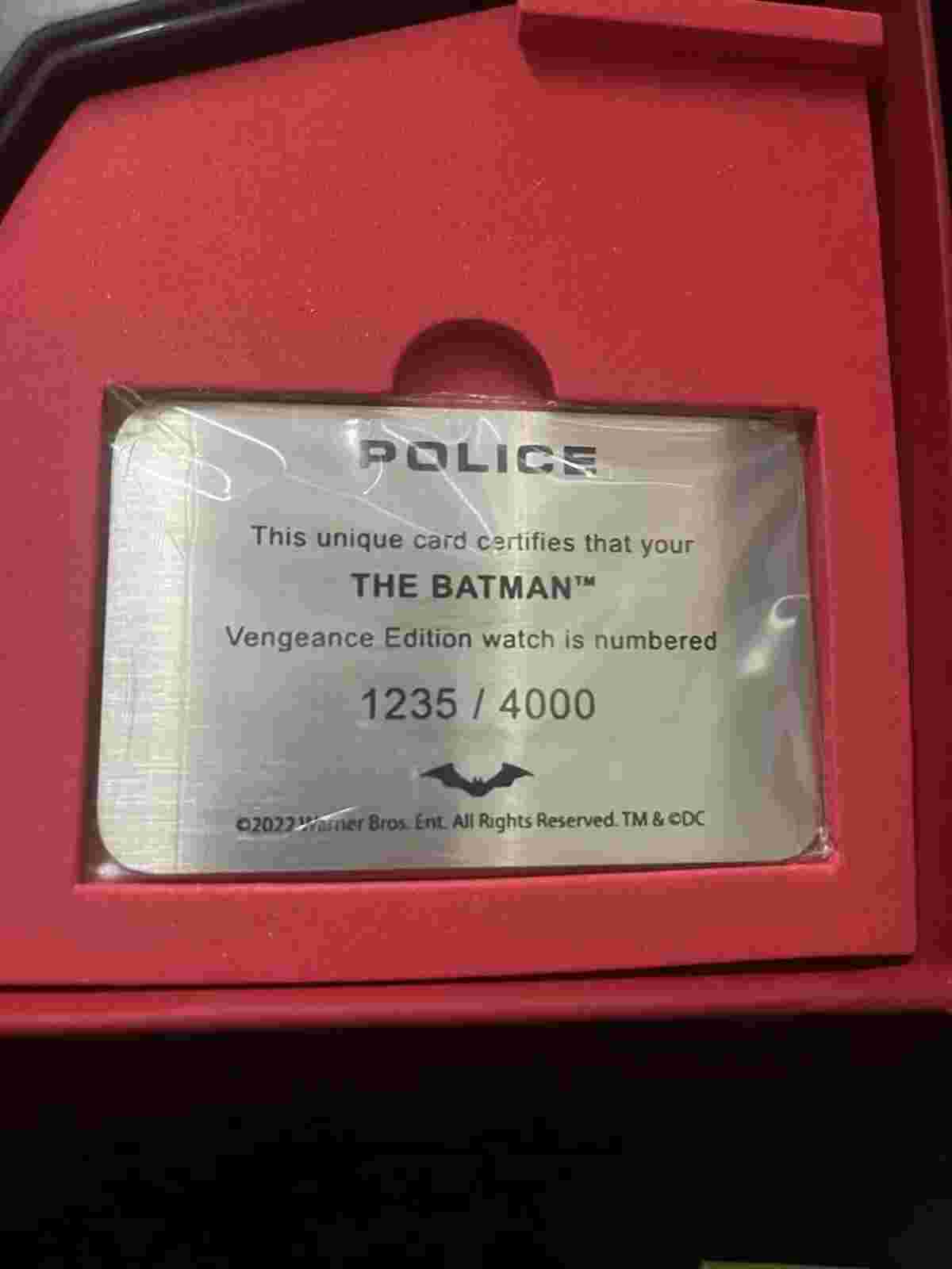 Police X THE BATMAN Gotham City Limited Collector’s Edition Watch