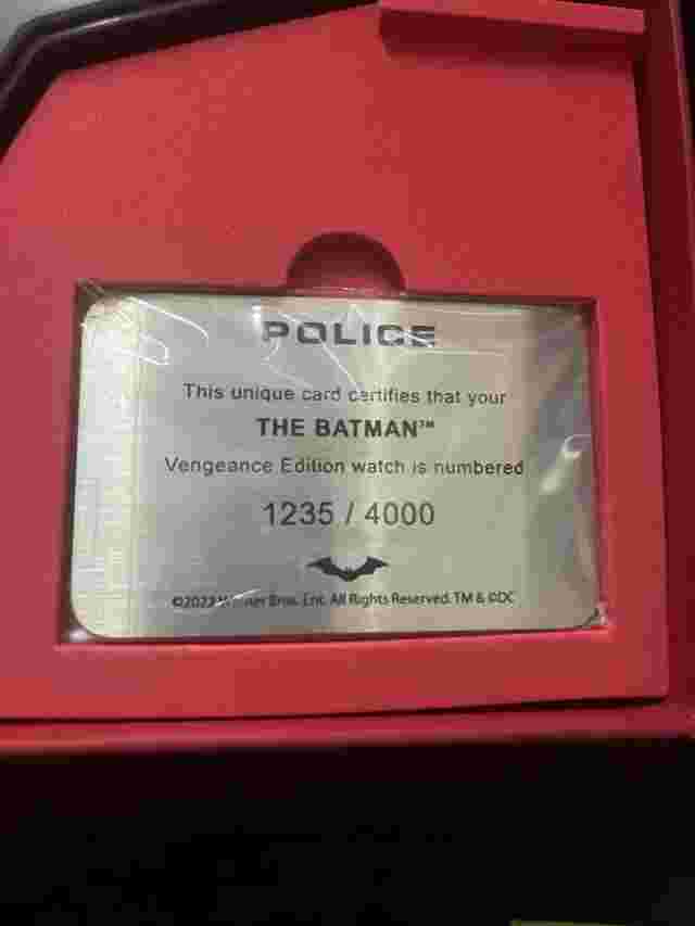 Police X THE BATMAN Gotham City Limited Collector’s Edition Watch