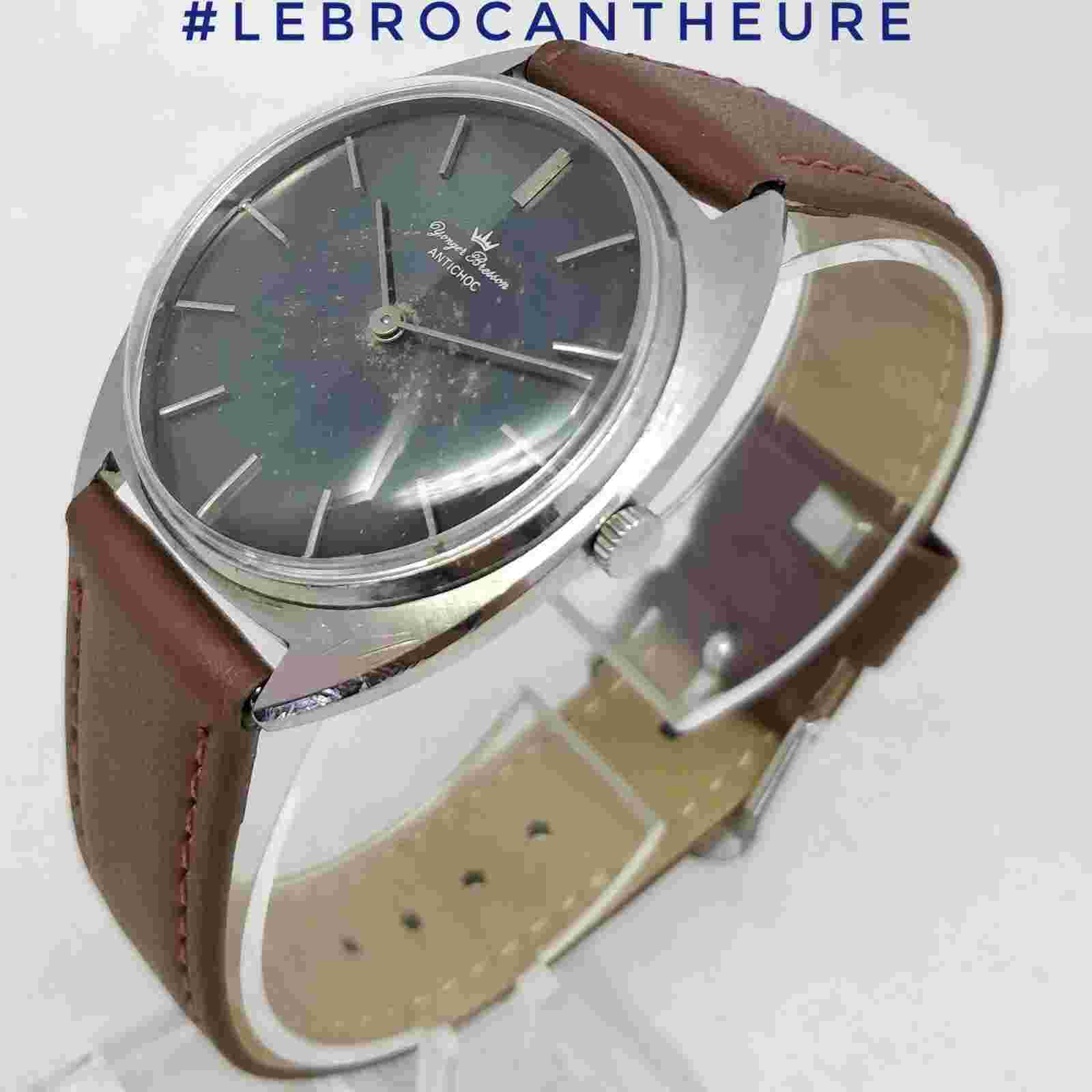 Yonger Bresson 35mm 1970s Cal FHF 69 Lebrocantheure Watch Vintage