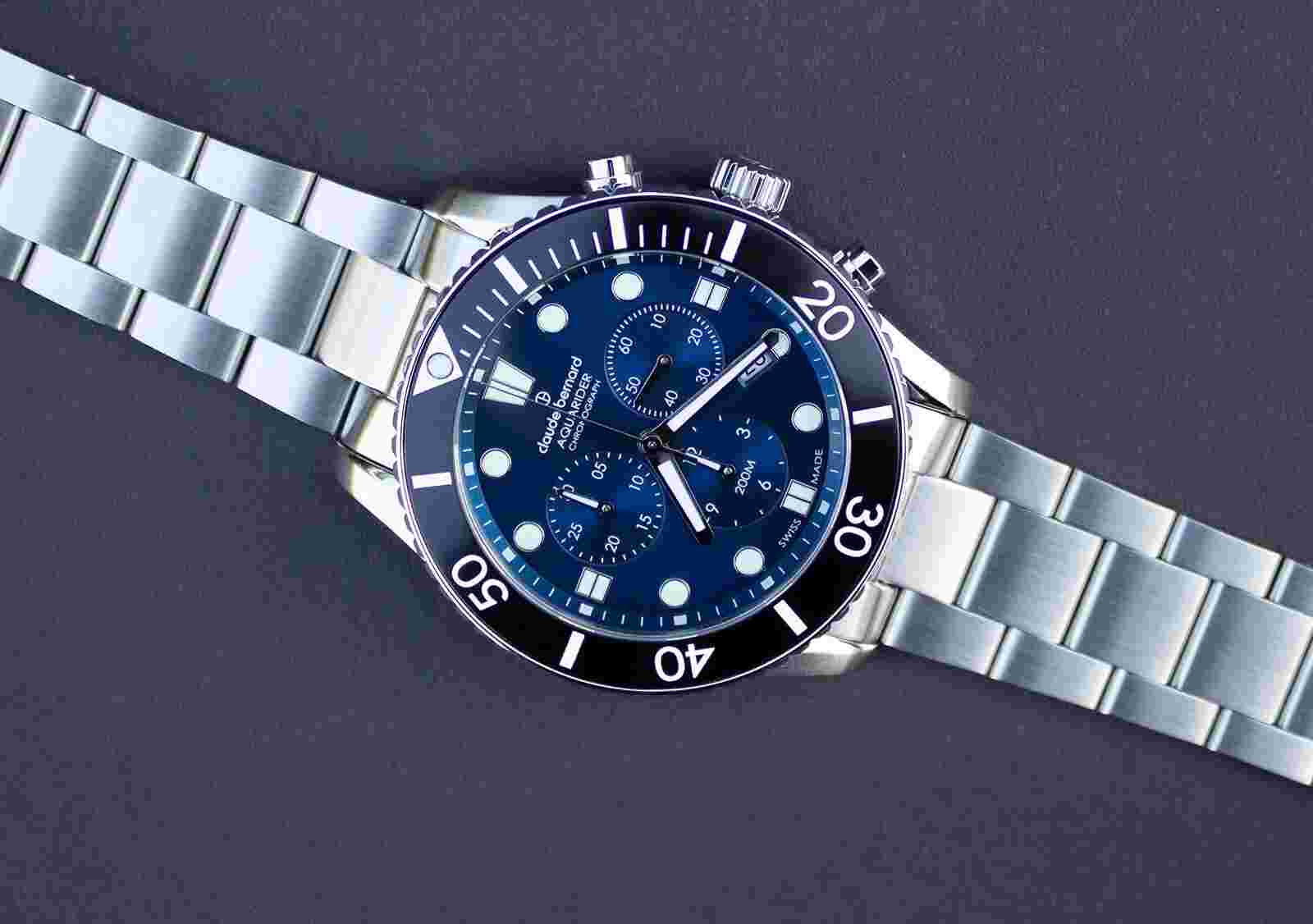 Claude Bernard by Edox - Aquarider Chronograph - 10252 3NBM BUIB Watch Men Diver
