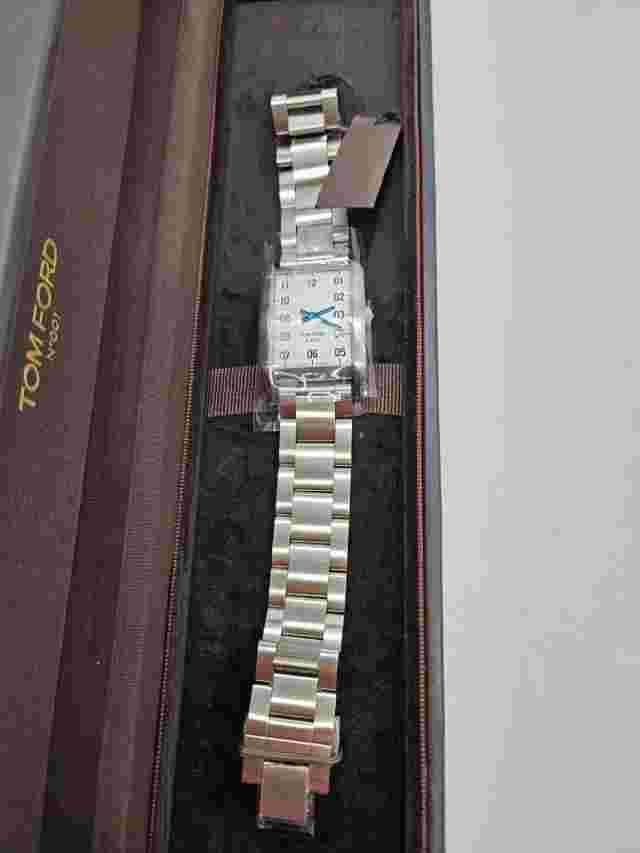 Tom Ford TF0120103083 STE Men's 001 White Dial Quartz Watch - Damaged Packaging