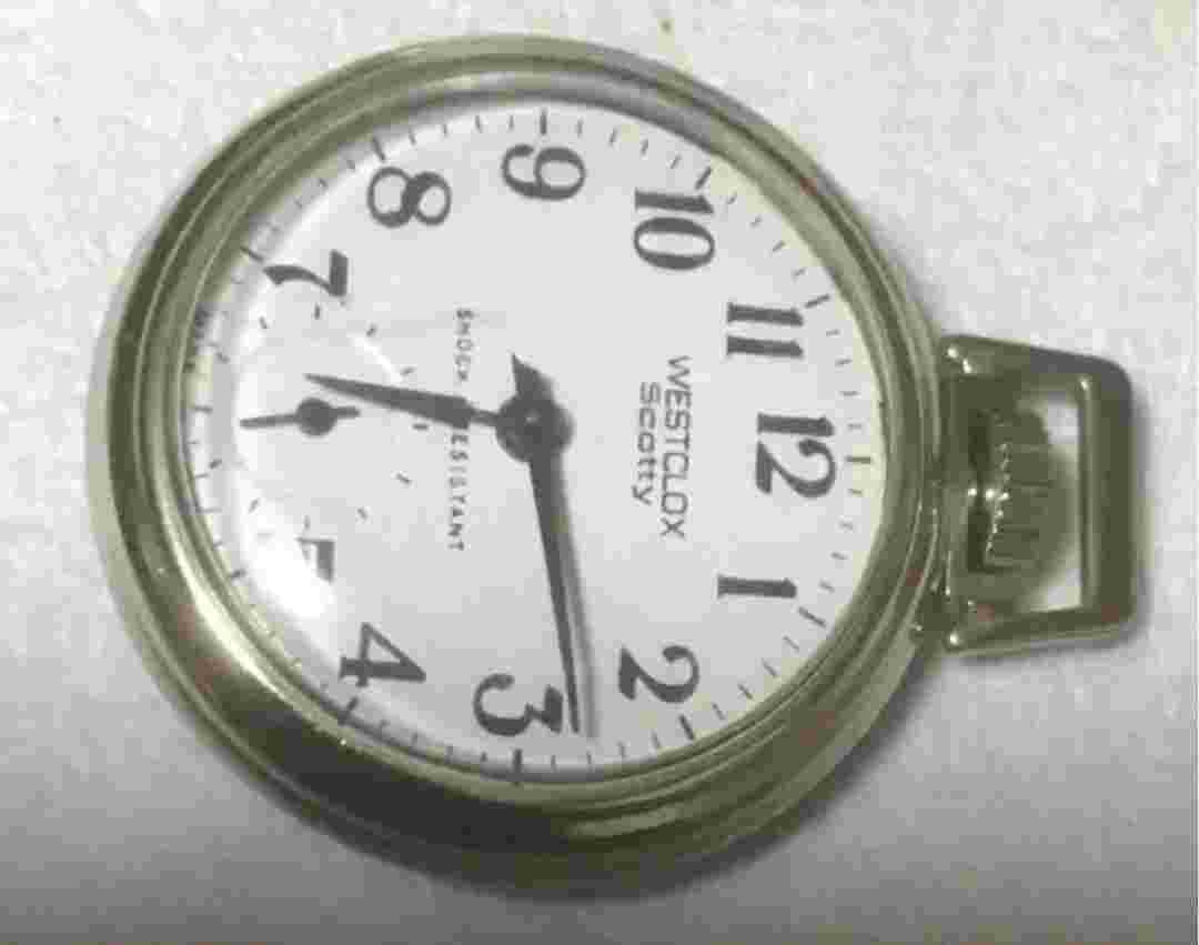 Westclox Scotty Pocket Watch Open-Face Vintage Hand-winding Antique USA