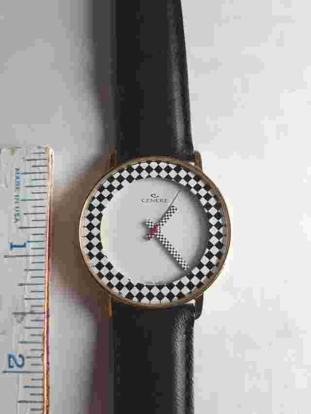 Cenere SHOWER PROOF Watch Womens Clean Minty Leather Band VINTAGE