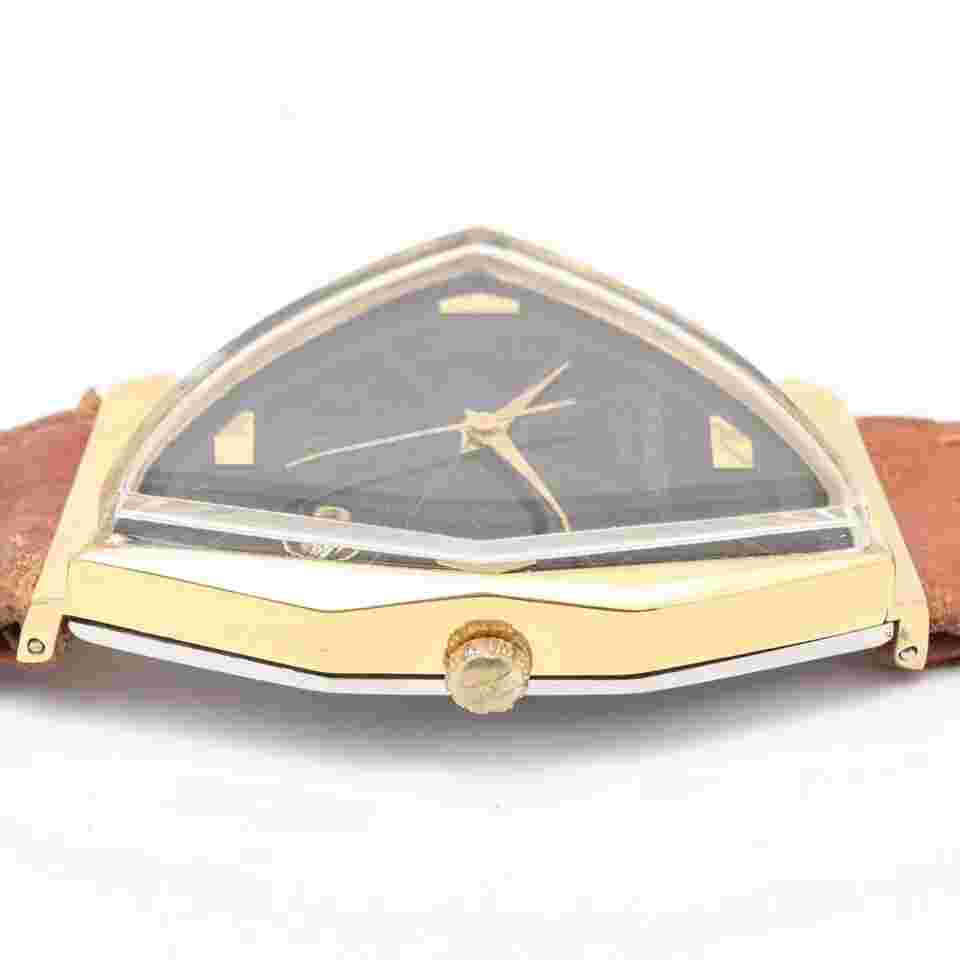 ORIENT Olympia Calendar Triangle Manual Winding Black Dial VINTAGE Men's Watch