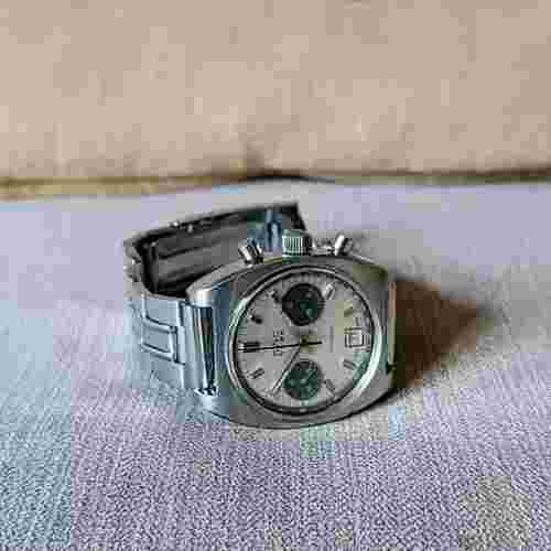 1970s Vintage BWC Chronograph Swiss Watch Valjoux 7733 D-36mm ref. 953008