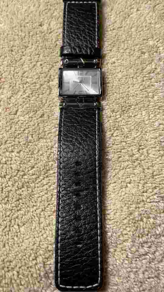 Callaway Golf Unisex Ractangular Analog Watch Silver-Tone Silver Dial