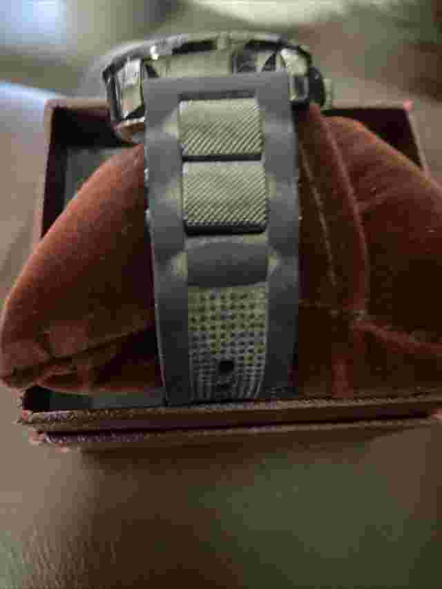 Picard & Cie MENS WATCH.  Black Strap With Black Face & Dial.  Needs New Battery