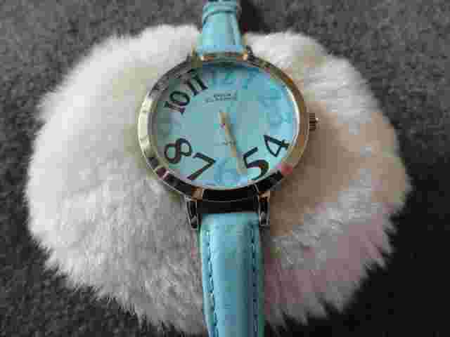 New Boca Classics Quartz Ladies Watch with a Blue Band