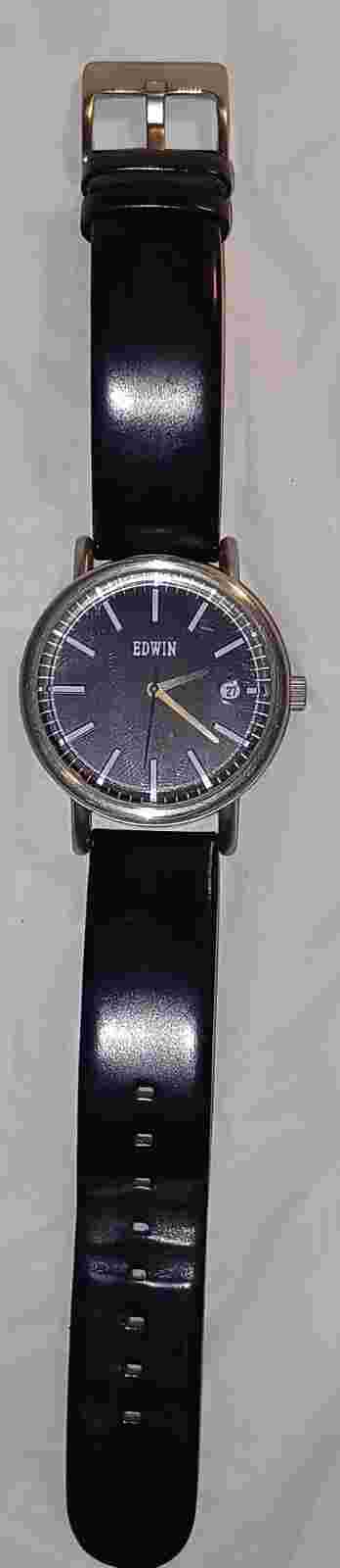Edwin Epic men's watch 50m water resistant black band