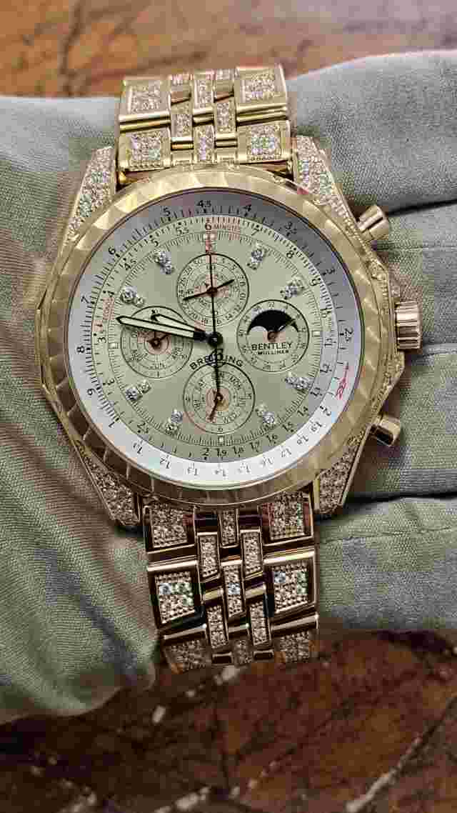 Breitling Bentley Mulliner Limited Edition 1 of 1 perpetual calendar 18k Diamond