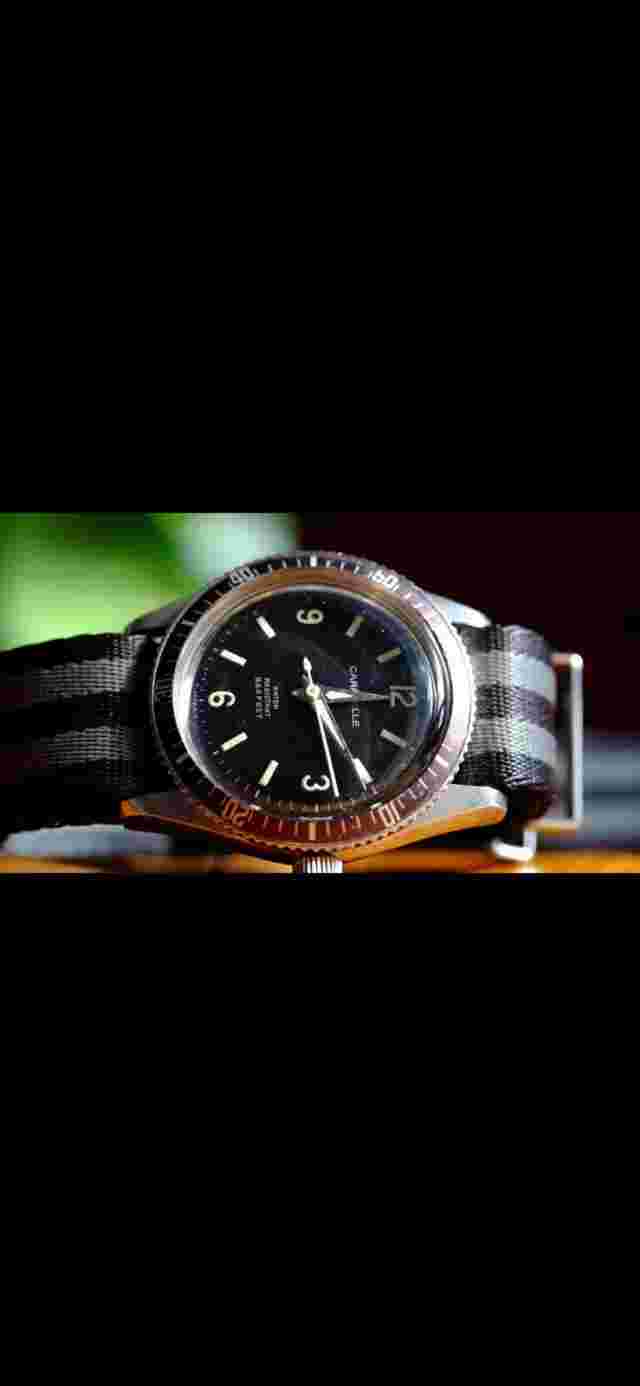 1975 Caravelle Devil 38mm Automatic Diver Watch Steel Casing 666ft
