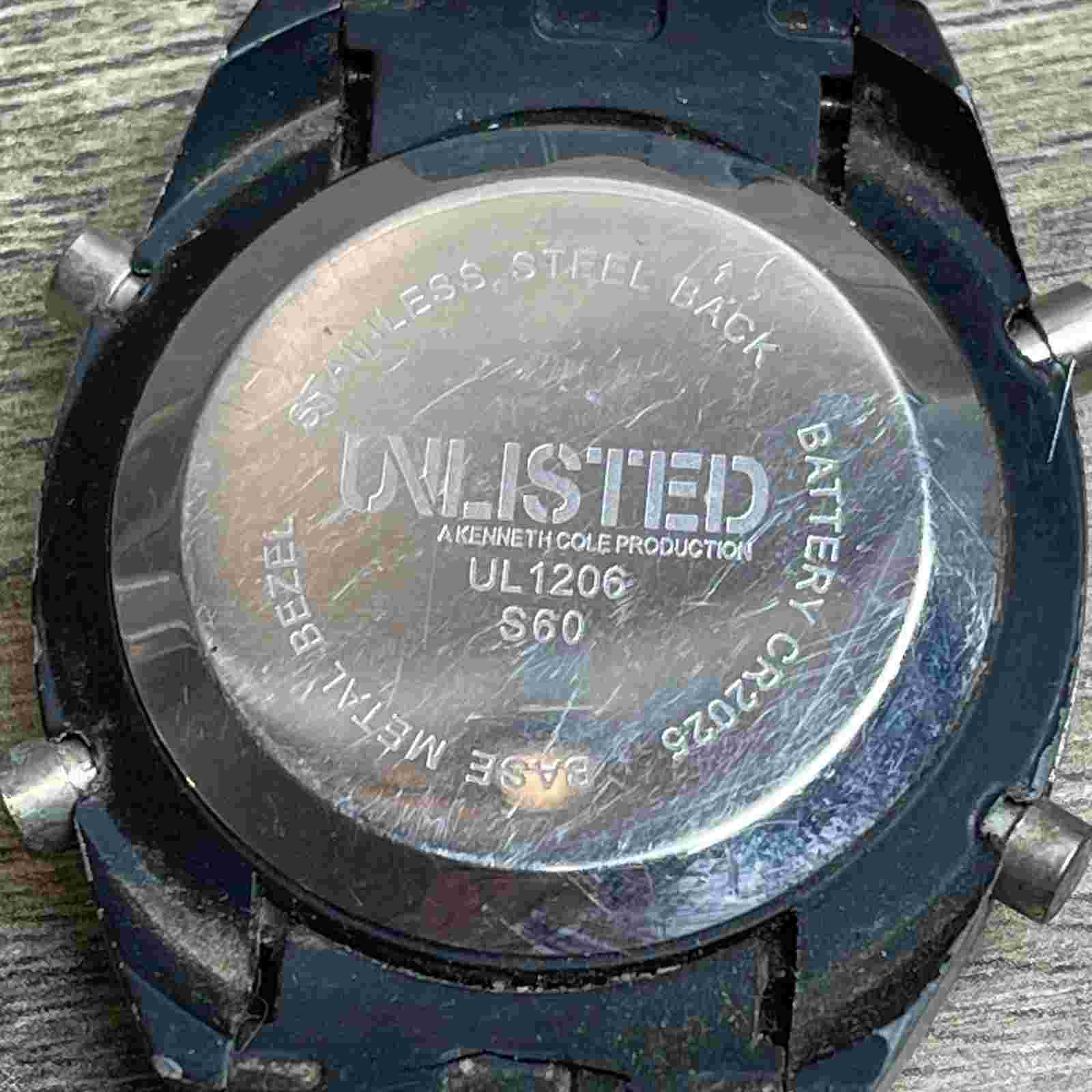 Unlisted by Kenneth Cole UL1206 Men's Gray Dail Digital Quartz Wristwatch