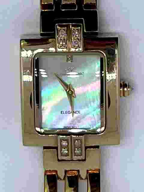 Klaus Kobec Gold Plated Stainless Steel Diamond Women's Watch