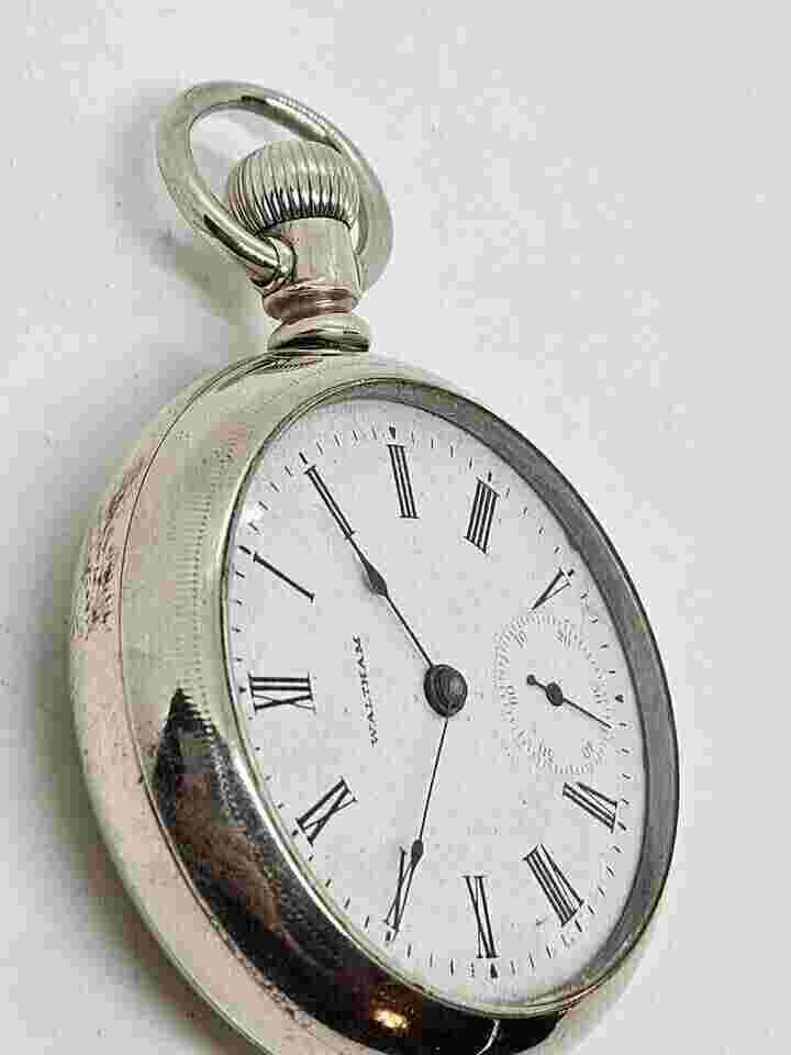 Antique Brass watch elgin pocket Collectible Brass Pocket Watch Occasion GIFT