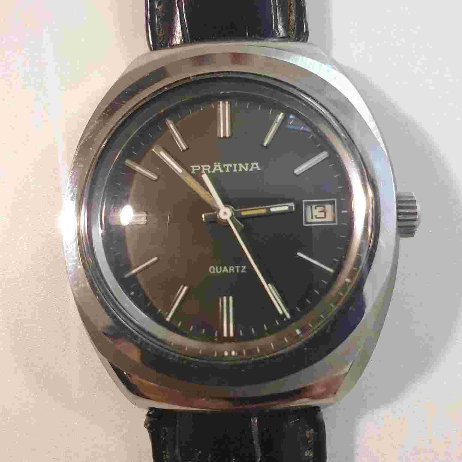 Men's Watch Vintage 'Prätina' JUMBO NOS Heavy Steel German Oversize Mens