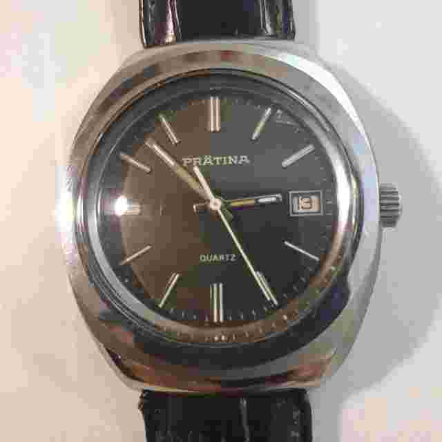Men's Watch Vintage 'Prätina' JUMBO NOS Heavy Steel German Oversize Mens