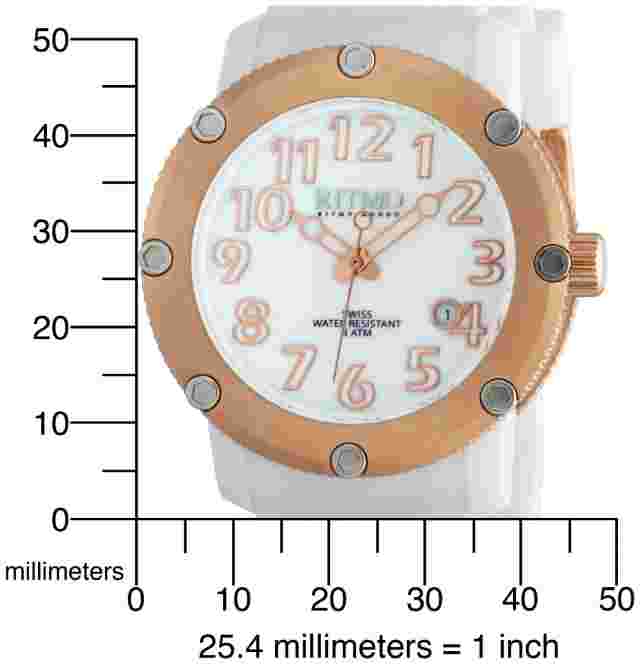 Ritmo Mundo Unisex 242 White Sport Quartz Polycarbonate Watch NIB