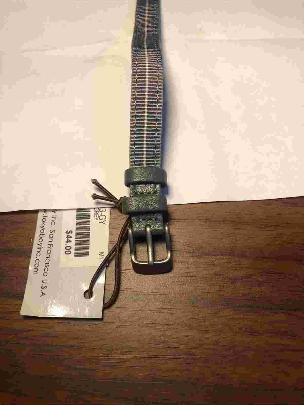Vintage TOKYObay Watch Silver Tone & Grey Thin Band Design