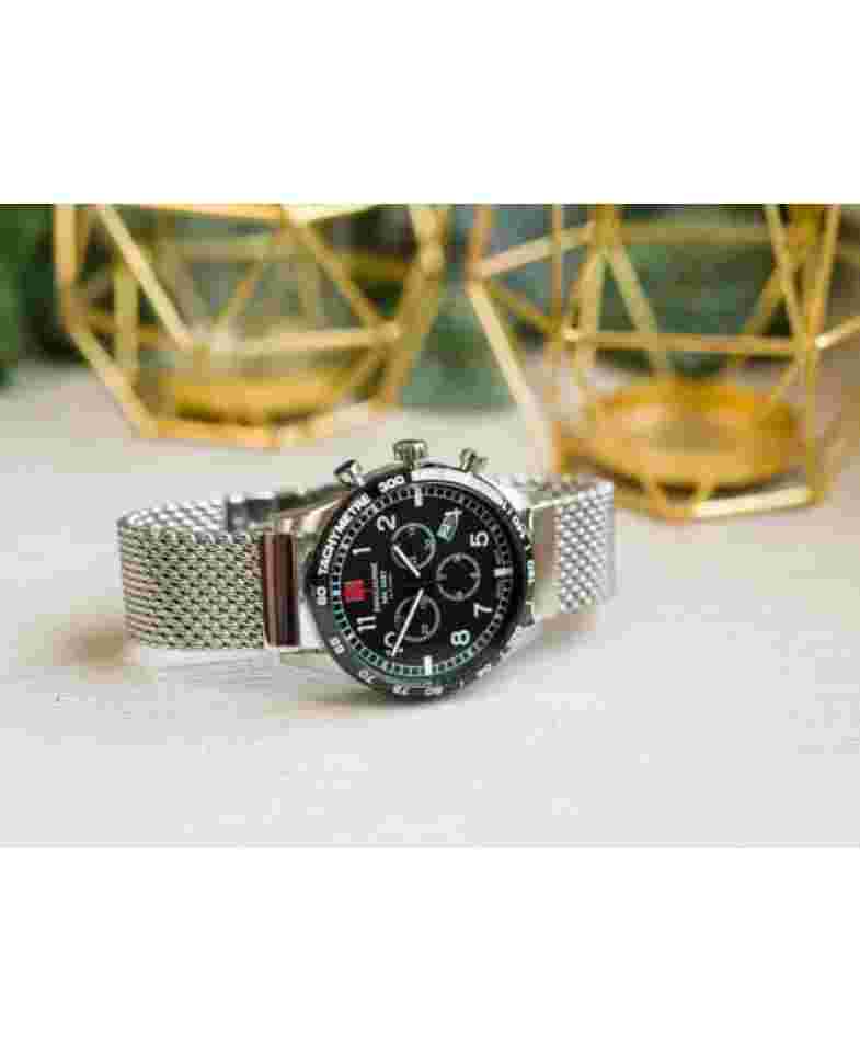 SWISS ALPINE MILITARY Men Analog Quartz Casual Watch Classic Dress Black Dial Wa