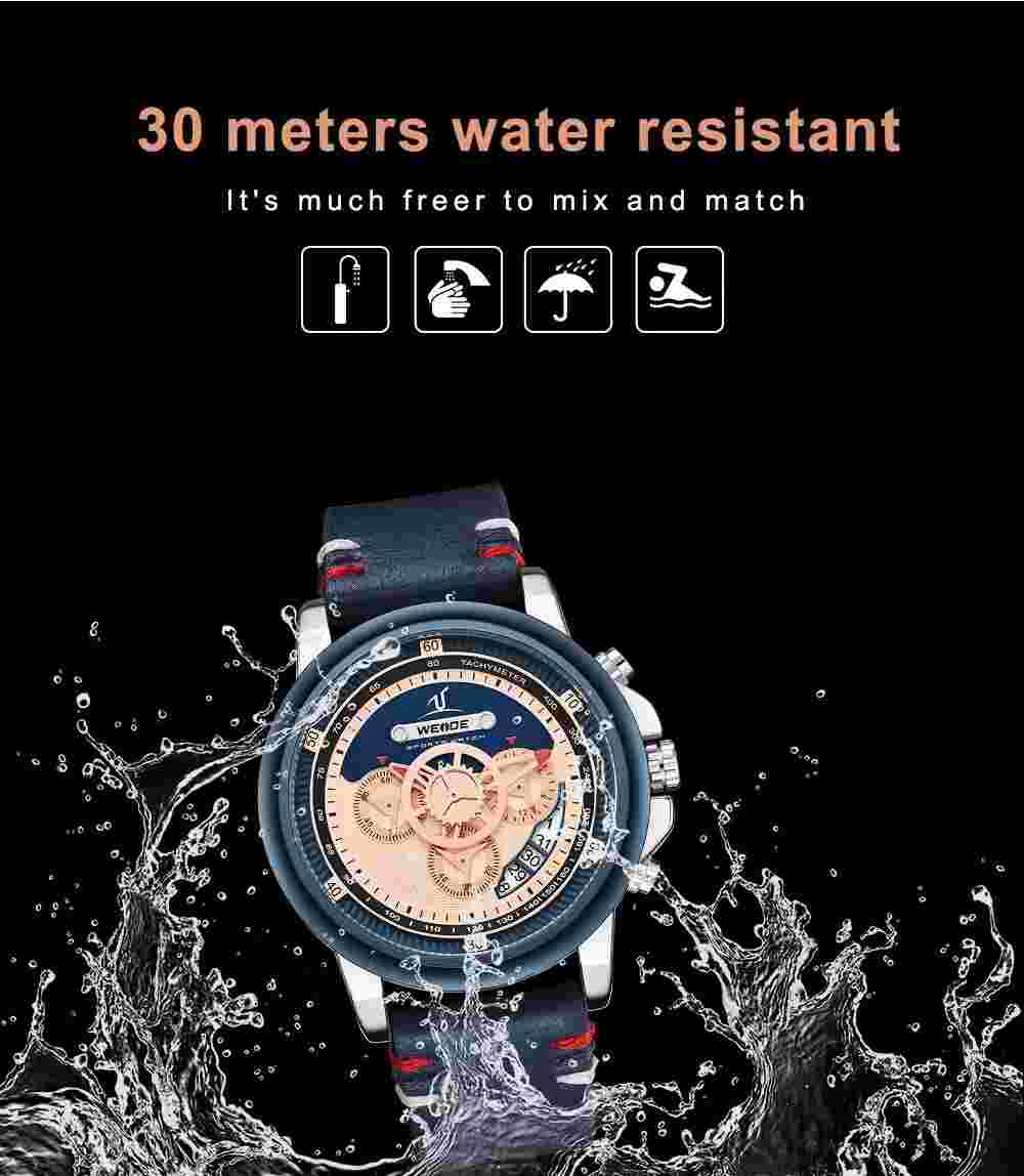 NEW WEIDE QUARTZ MEN'S WATCHES TOP BRAND LUXURY MALE SPORT WATCH