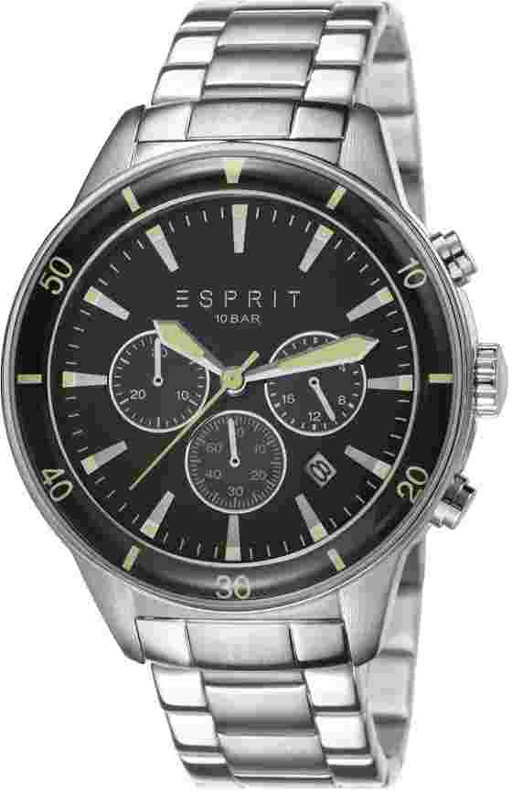Esprit Men's Watch ES-Waterwheel ES106901004 Chronograph Stainless Steel NEW