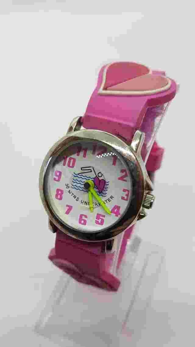 Solo Time Cute Pink watch for girls and boys, Cute Swimming Sports Fan Watch