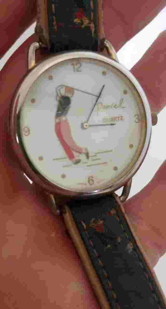 Golf Watch Penile Quartz Leather Band Men's Sport Gift. PGA