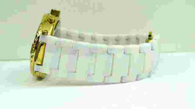 Anne Klein 12/2016WMWB Diamond White Ceramic Mother-of-Pearl Dial Ladies Watch