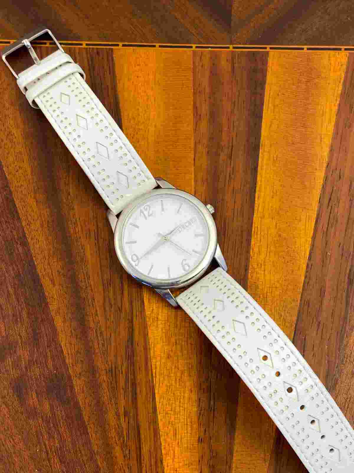 Decree Women's Watch Fashion White Dial and Bracelet 38mm - New Battery