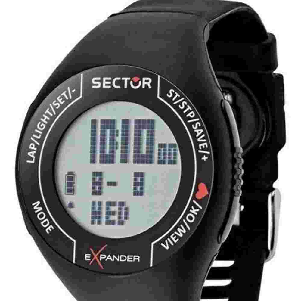 Sector Street Fashion R3251473001 Men's Digital Watch - 47x65mm Black Polycarbon