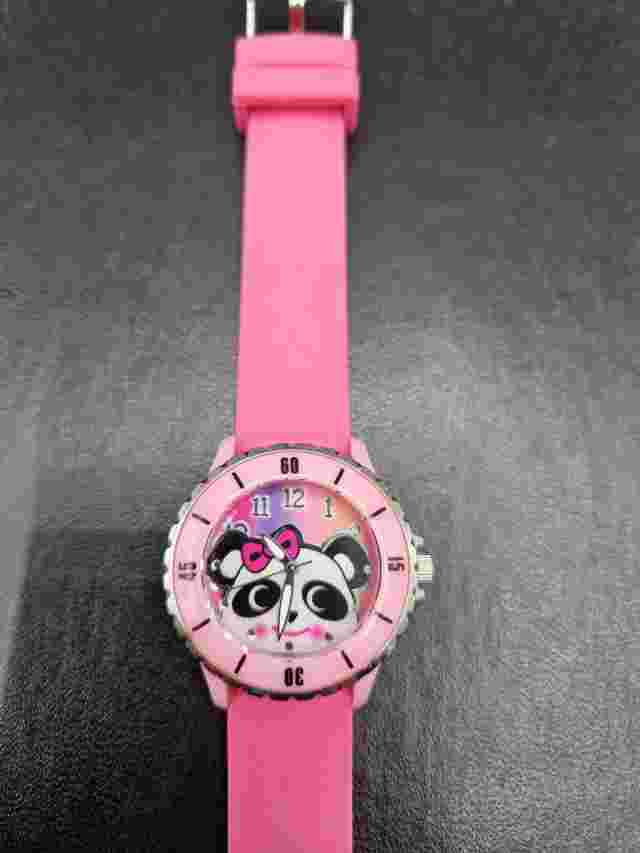 Women's BONGO Panda Pink Rubber Strap Quartz Watch