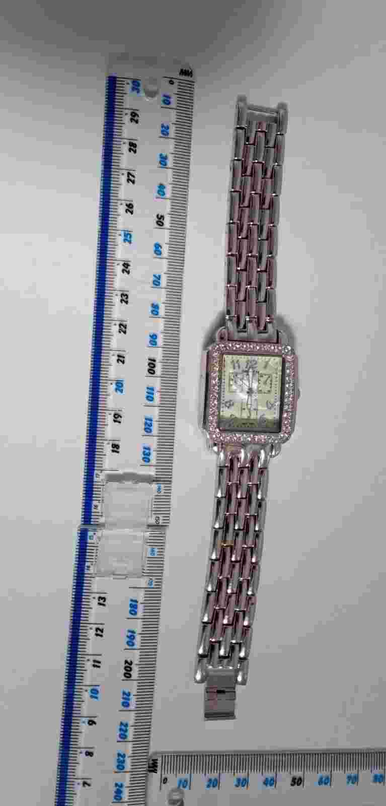COTE D'AZUR MEN WOMEN SILVER TONE METAL WATCH