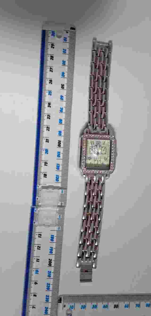 COTE D'AZUR MEN WOMEN SILVER TONE METAL WATCH