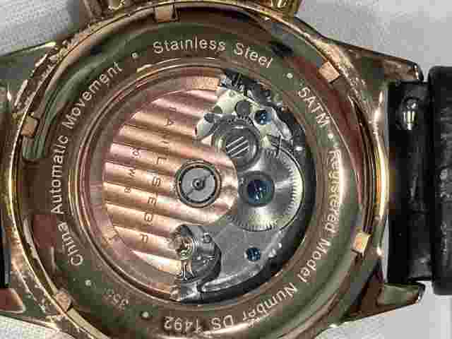 RARE Daniel Steiger Men’s Watch Rose Gold DS1492 Columbus Automatic Dual Time