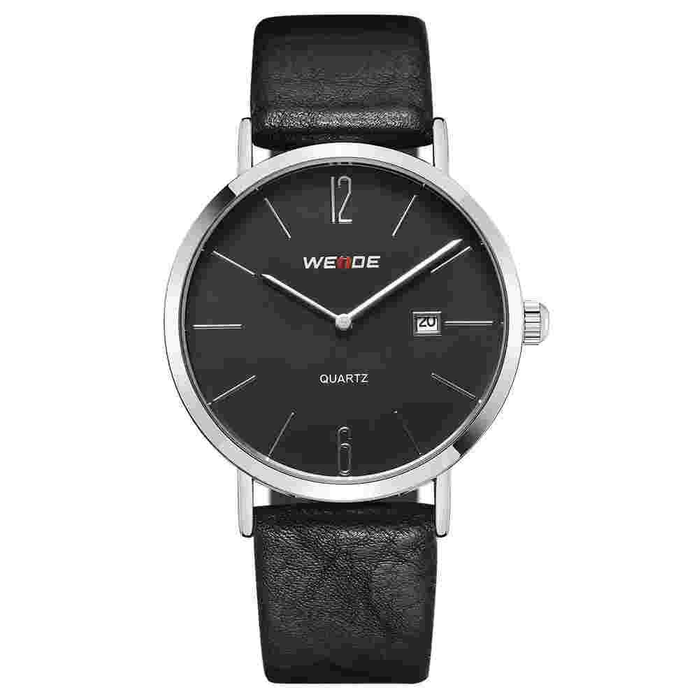 Weide Men's Watch WD007 Japanese Movement ORIGINAL Leather Strap Date