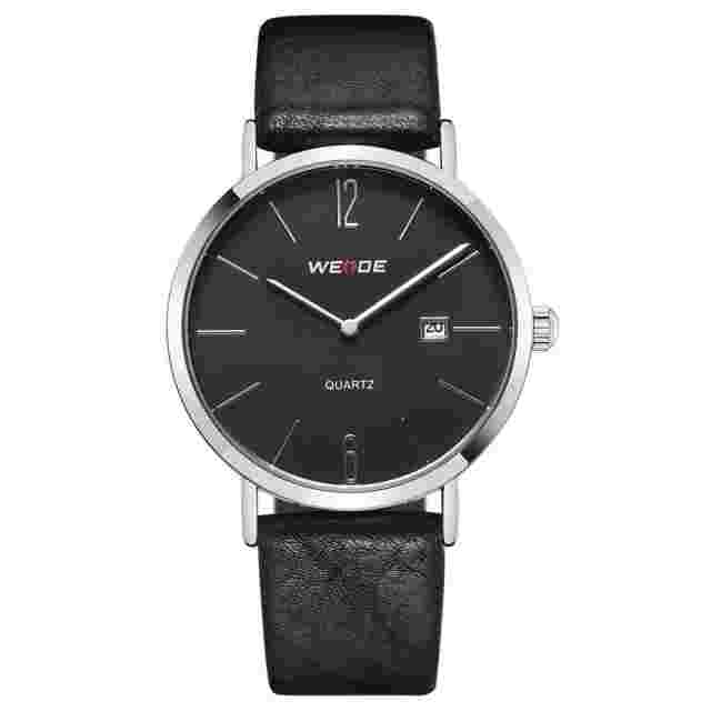 Weide Men's Watch WD007 Japanese Movement ORIGINAL Leather Strap Date