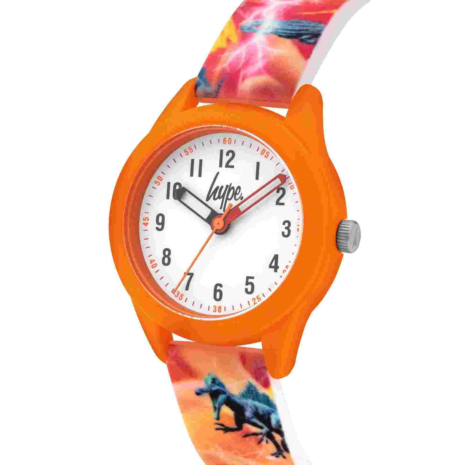 Hype Kids Orange Dinosaur Watch Hyk011o