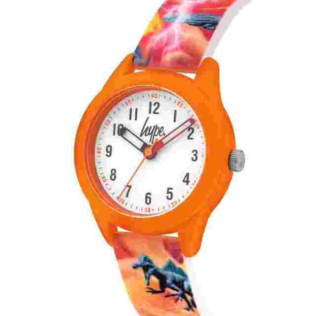 Hype Kids Orange Dinosaur Watch Hyk011o