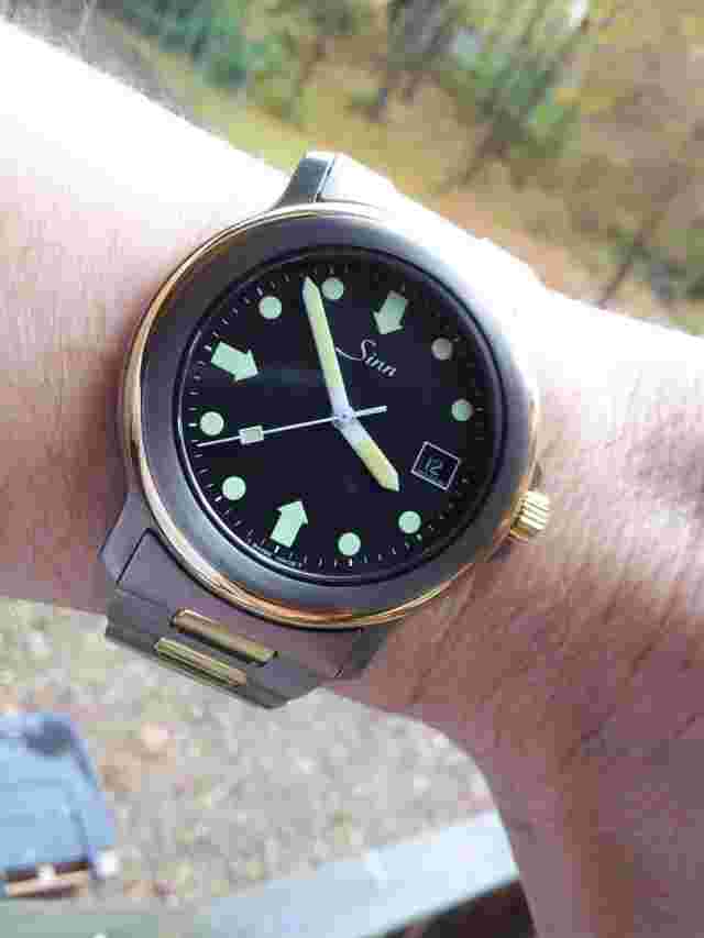 very rare sinn chronometer titanium divers watch