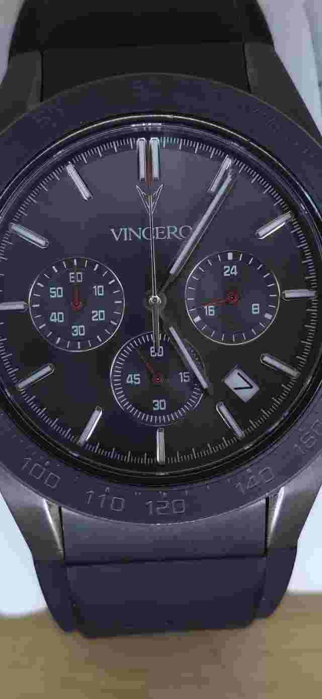 Vincero Gunmatel Altitude  Rogue Style Italian Men's, 43m, Case.