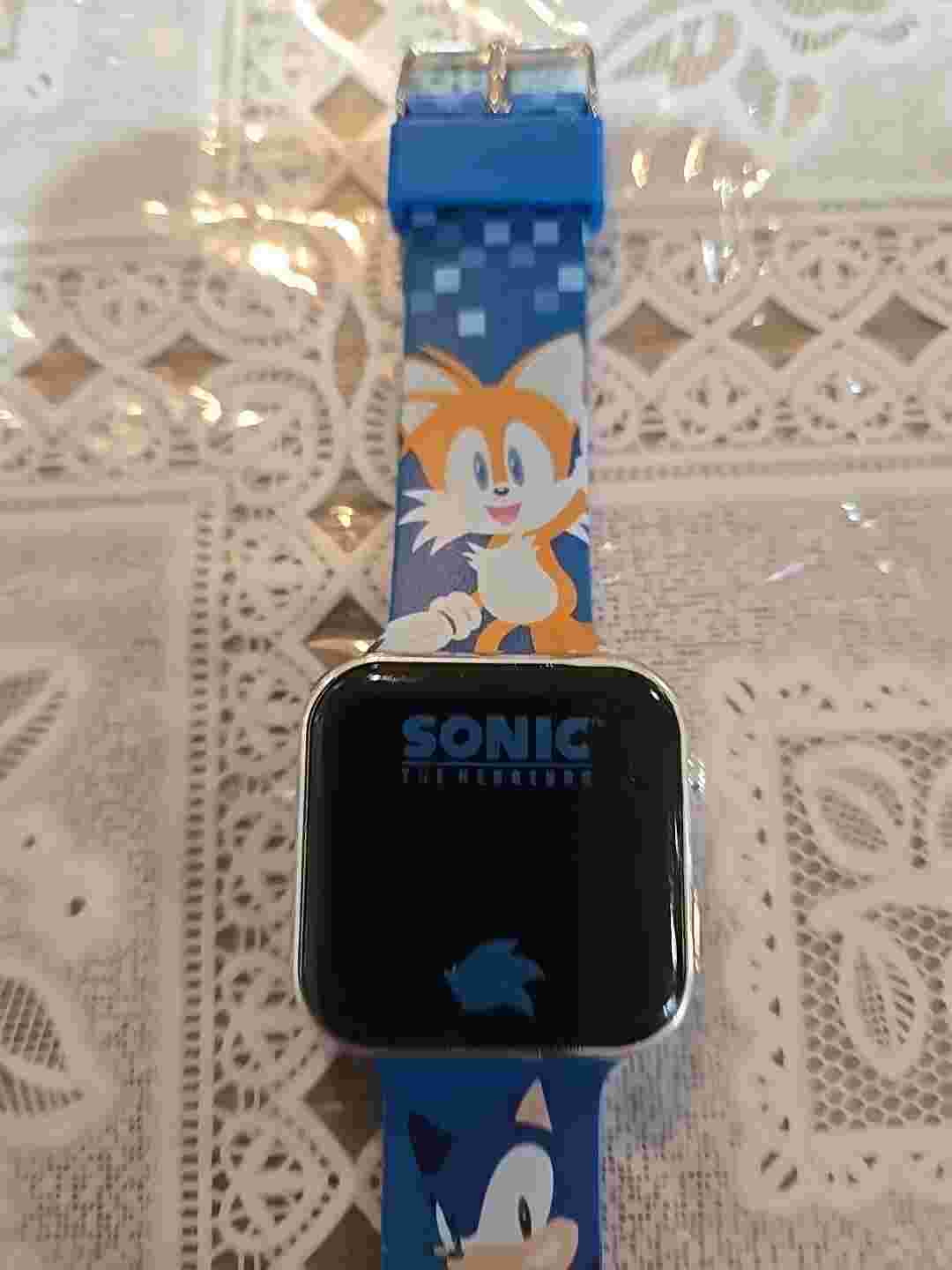 SEGA- SONIC  THE HEDGEHOG- Kids Watch -Blue Band Strap Digital