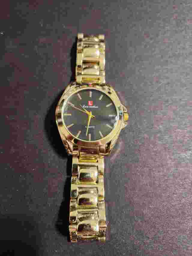 Luis Cardini Mens Gold Tone watch