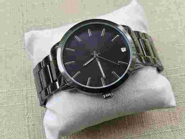 FMD Men Wristwatch Black Tone Quartz Analog Wrist Watch